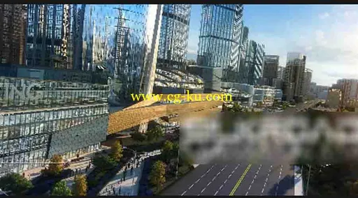 商业街道3d动画的图片1