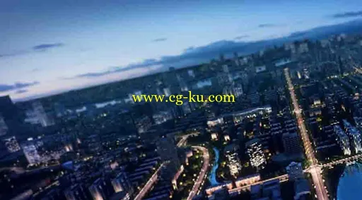 穿梭城市夜景3d动画的图片1