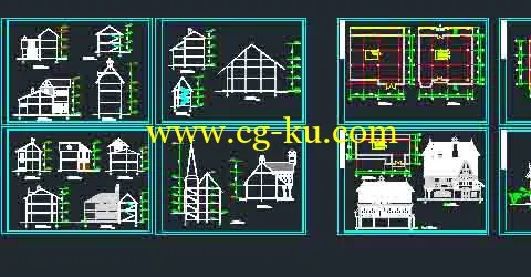 402套小区办公区城市乡村建设景观园林建筑规划CAD总平面图纸的图片2