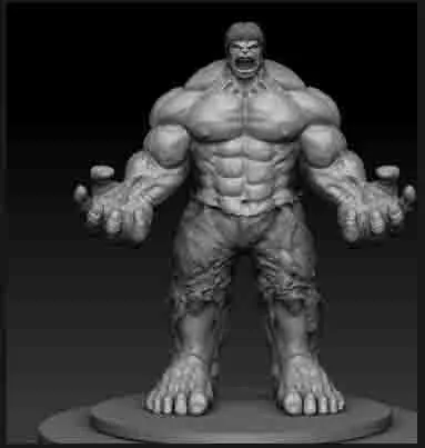 ZBrush雕刻绿巨人模型下载的图片1