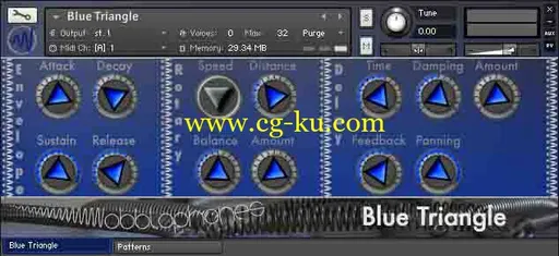 Wobblophones Blue Triangle KONTAKT的图片1