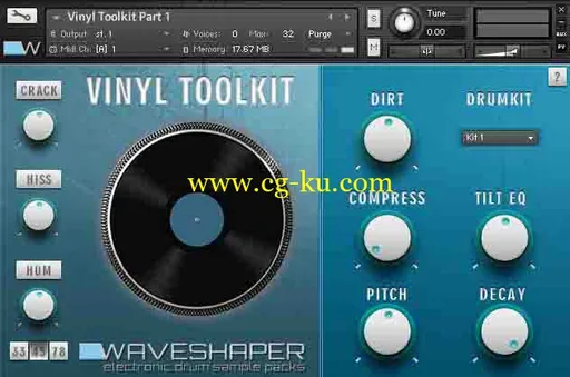 Waveshaper Vinyl Toolkit KONTAKT的图片1