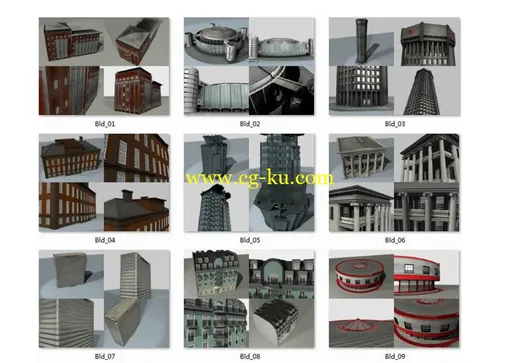 50个建筑物和构筑物模型下载的图片1