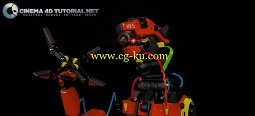 Cinema4dtutorial.net Xpresso Rigging Mechanical Robot的图片1