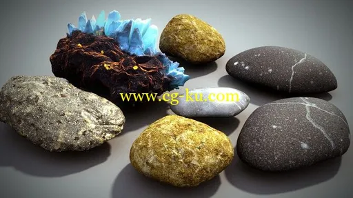 CGCookie – Shading Procedural Rocks (3Ds Max Vray)的图片1