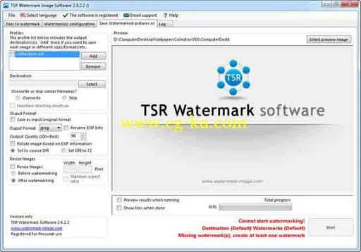 TSR Watermark Image Pro 3.5.1.6 + Portable的图片1