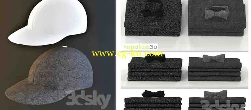 3dsky出品的帽子和衣服模型的图片1