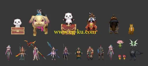 3dsmax人物角色中国古装神话游戏模型大集合免费下载的图片2