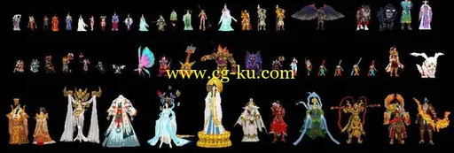 3dsmax人物角色中国古装神话游戏模型大集合免费下载的图片3