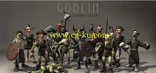 unity3d Fantasy Horde Goblin 部落小矮人模型包的图片1