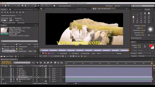 Creating and Animating a Matte Painting in Photoshop and After Effects的图片4