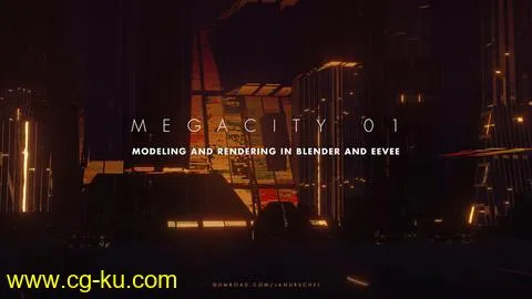 Gumroad – Megacity 01 – Modeling and rendering in Blender and Eevee的图片1