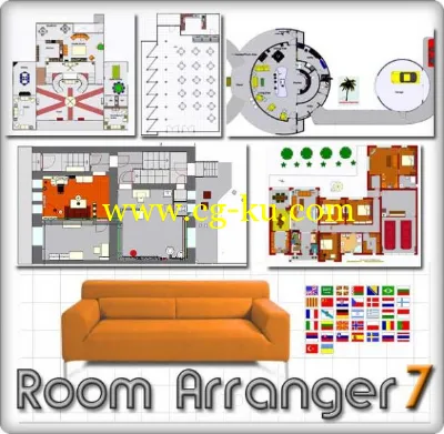 Portable Room Arranger 7.2.5.312 家居设计软件 多国语言版的图片1