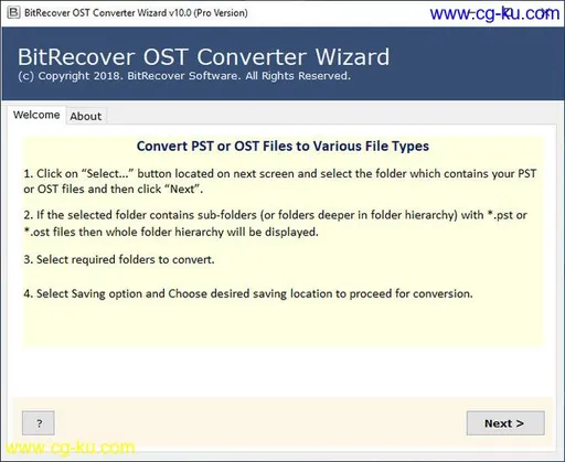 BitRecover OST Converter Wizard 10.8.3的图片1