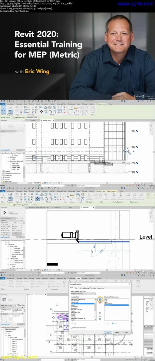 Revit 2020: Essential Training for MEP (Metric)的图片1