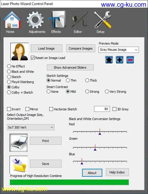 Laser Photo Wizard Professional 5.2的图片1