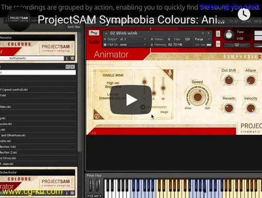 ProjectSAM Symphobia Colours: Animator v1.3 KONTAKT的图片1