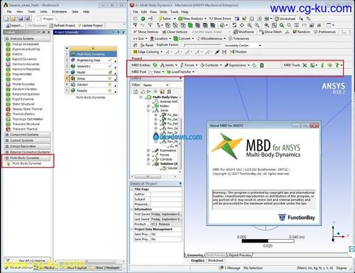 FunctionBay Multi-Body Dynamics SP0/SP1/SP2/SP3 for ANSYS 18.2/19.0/19.1/19.2 x64的图片1