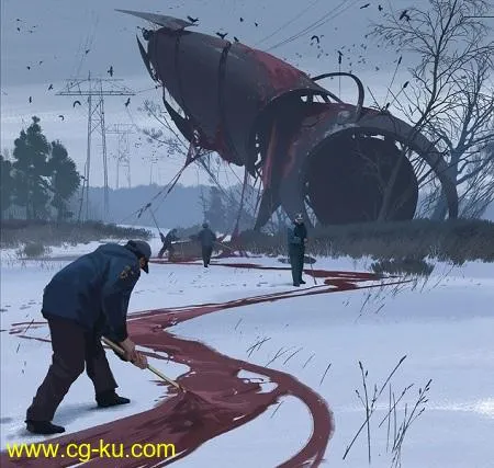 Gumroad – Simon Stalenhag Inspired Painting Tutorial by John Park的图片1