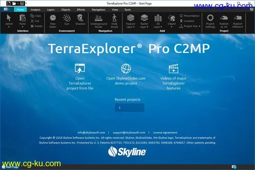 Skyline TerraExplorer Pro 7.2.1.4020的图片1