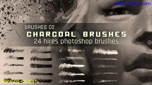 Artstation – Realistic Charcoal Photoshop Brushes – Stéphane Wootha的图片1