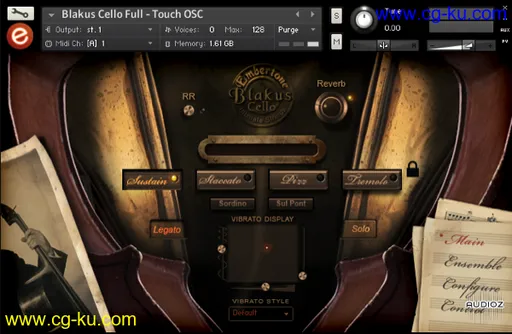 Embertone Blakus Cello 24-bit Edition KONTAKT的图片1
