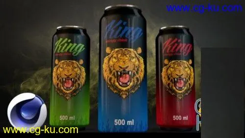 Skillshare – 3D Product Visualization in Cinema 4D – Model, texture and render an Energy Drink Poster的图片1