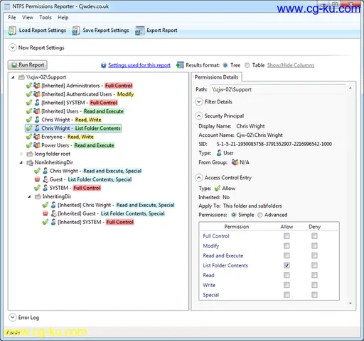 NTFS Permissions Reporter 2.1.5的图片1