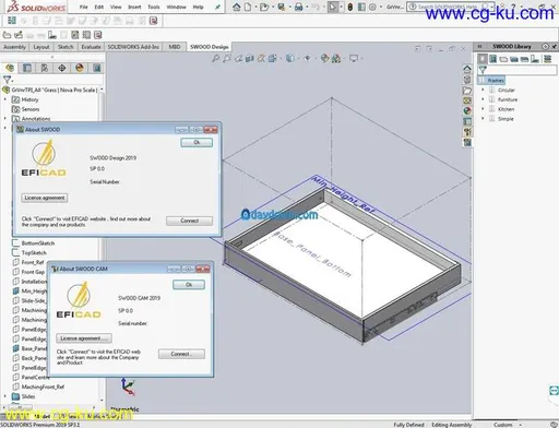 EFICAD SWOOD 2019 SP3 for Solidworks 2010-2019的图片1