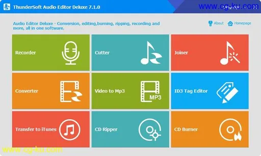 ThunderSoft Audio Editor Deluxe 7.6.0 Multilingual的图片1