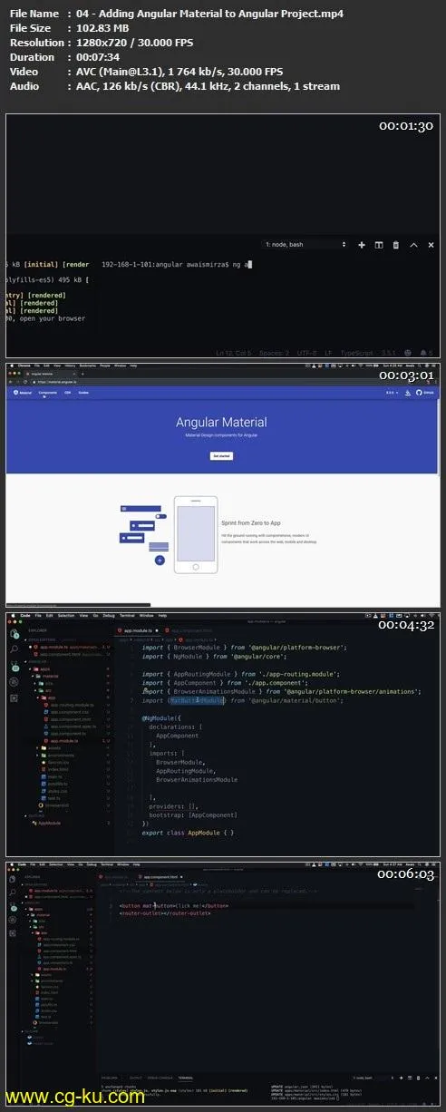 Angular Material Hands ON – Dashboard UI Project的图片2