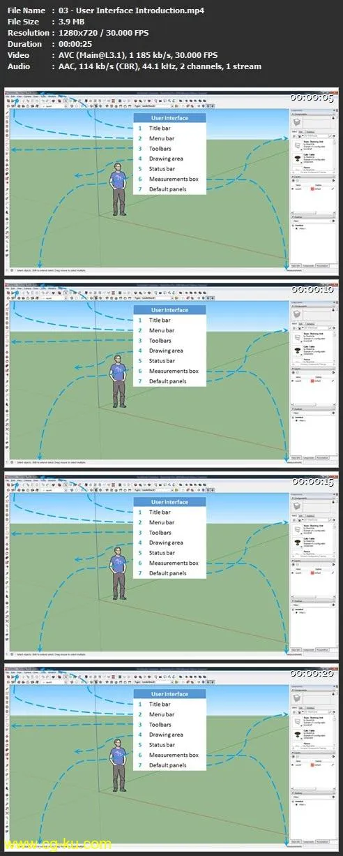 Learning SketchUp Pro 2019 for 3D Designers and Architects (3D Modeling)的图片2