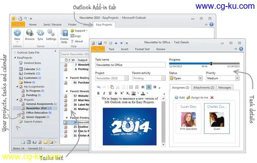 Easy Projects Outlook Add-In for Desktop 3.3.1.0的图片1