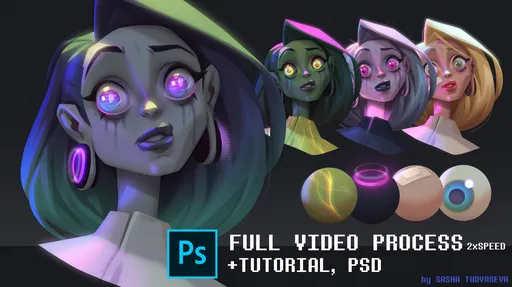 Artstation – How to render character with photoshop tools的图片1