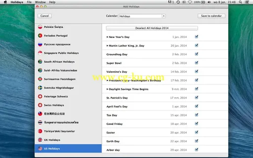 Holidays 2014-2015 v2.00 Retail Mac OS X的图片1