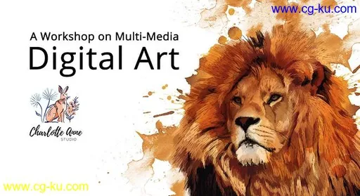 Skillshare – Workshop on Multi-Media Digital Art – Create A Majestic Lion的图片1