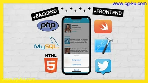 Full PHP & Swift. Create iOS Social App on Custom Backend的图片1