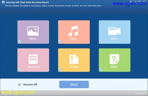 Amazing USB Flash Drive Recovery Wizard 9.1.1.8 Multilingual的图片1