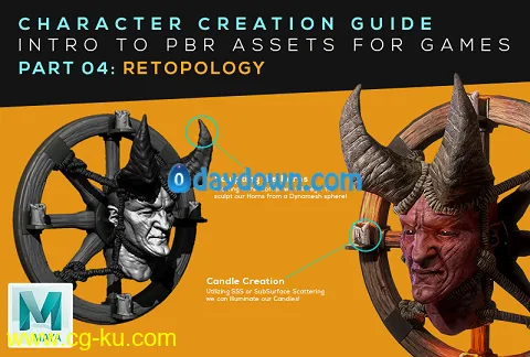 Skillshare – Character Creation Guide: PBR Assets for Games: Part 04: Retopology的图片1