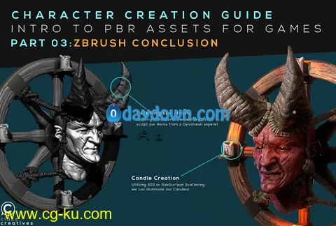 Skillshare – Character Creation Guide: PBR Assets for Games: Part 03: Zbrush Conclusion的图片1