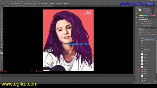 Learn vector face art in photoshop from nothing to everything的图片2