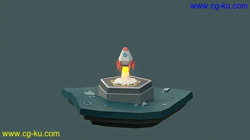 CGCookie – Build and Animate a Low Poly Rocket in Blender 2.8 for Beginners的图片1