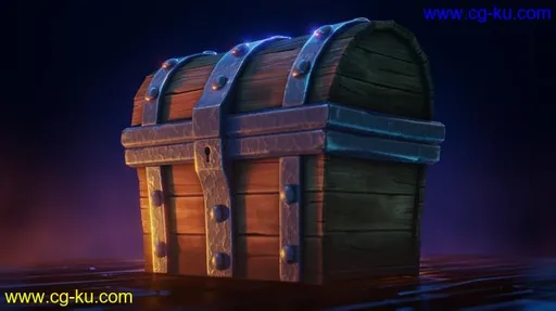 CGCookie – Modeling, Texturing and Shading a Treasure Chest in Blender 2.8的图片1