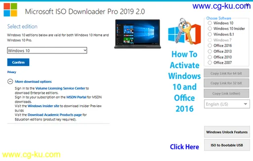 Microsoft ISO Downloader Pro 2019 2.1 Multilingual的图片1