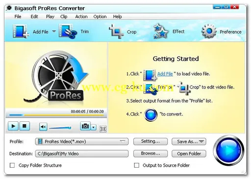 Bigasoft ProRes Converter 4.5.0.5485 Multilingual的图片1