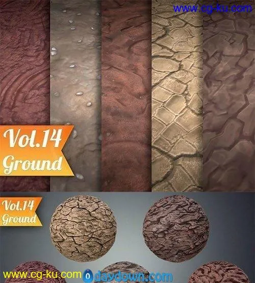 CGTrader – Stylized Hand Painted Textures Collection 1的图片2