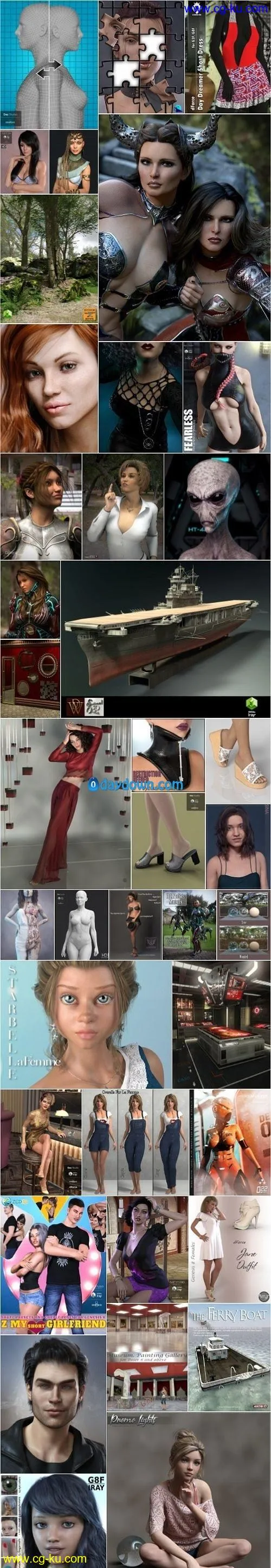 Daz 3D, Poser Bundle 1 August 2019的图片1