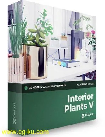 CGAxis – Volume 111 – Interior Plants 3D Models Collection的图片1