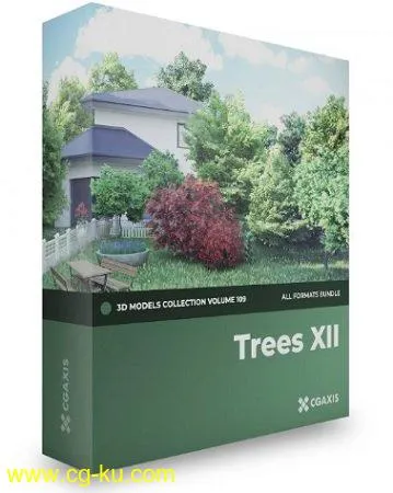 CGAxis – Volume 109 – Trees 3D Models Collection的图片1