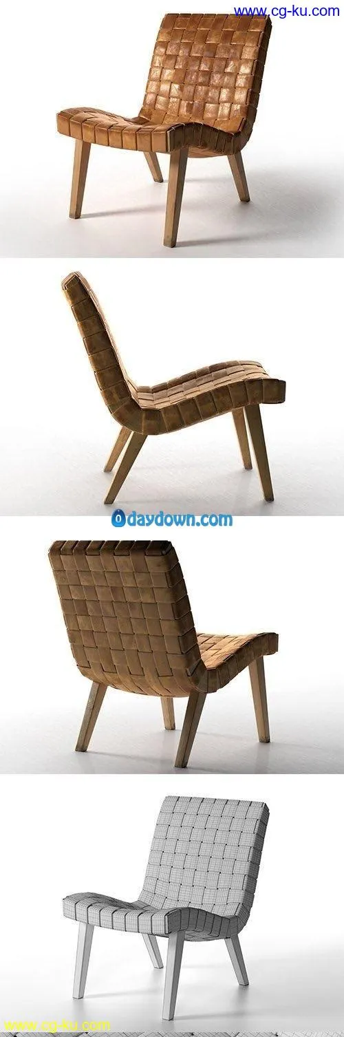 CGTrader – 654w Lounge Chair 3D model的图片1